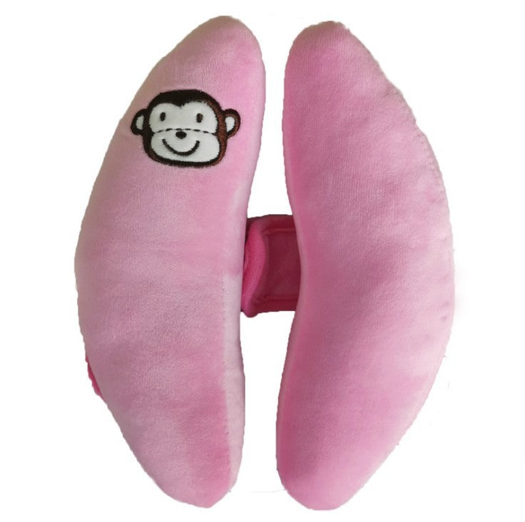 Baby head-shaped pillow, banana pillow