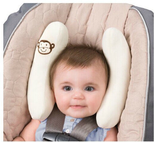 Baby head-shaped pillow, banana pillow