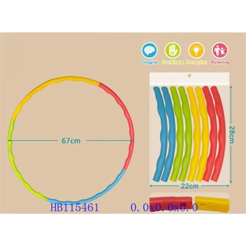 HULA HOOP RING FOR KIDS GIRLS BOYS FITNESS EXERCISE PLAYING ADJUSTABLE TWISTER RINGS