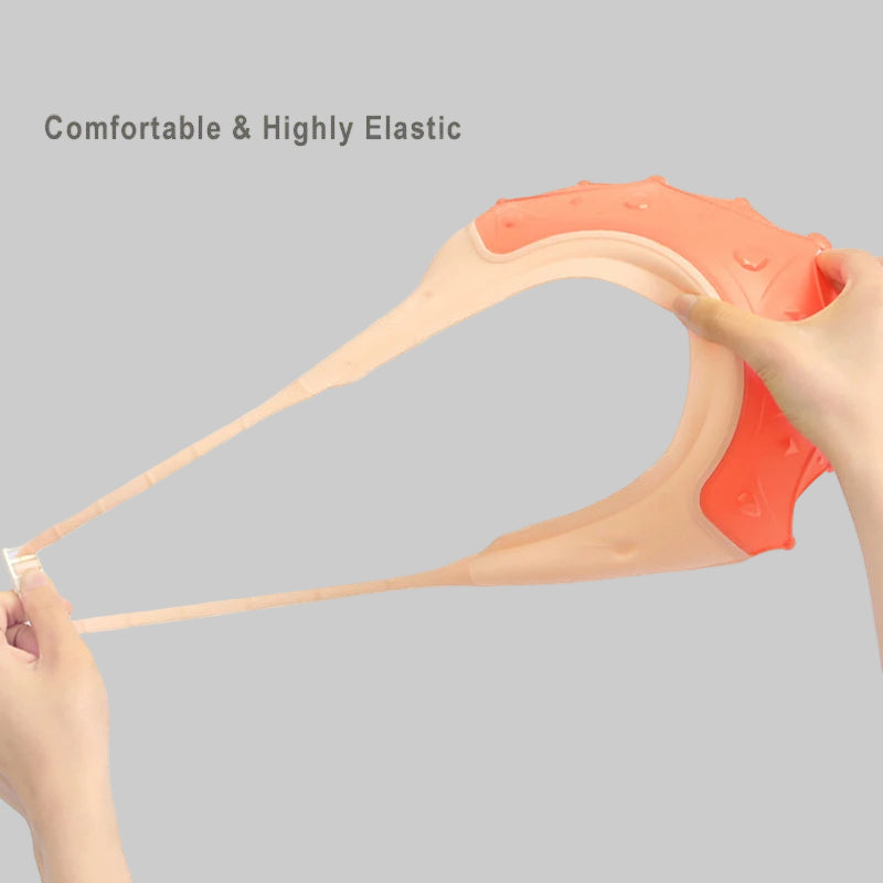 Baby Shower Cap Waterproof Shampoo Hat for Children Shower Toddler Protect Ears Eyes Girl Boy Adjustable Silicone Bathing Crown