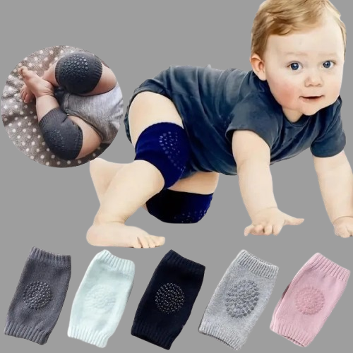 Ultimate Baby Knee Pads – 1 Pair Anti-Slip Soft & Breathable Crawling Protectors for Kids