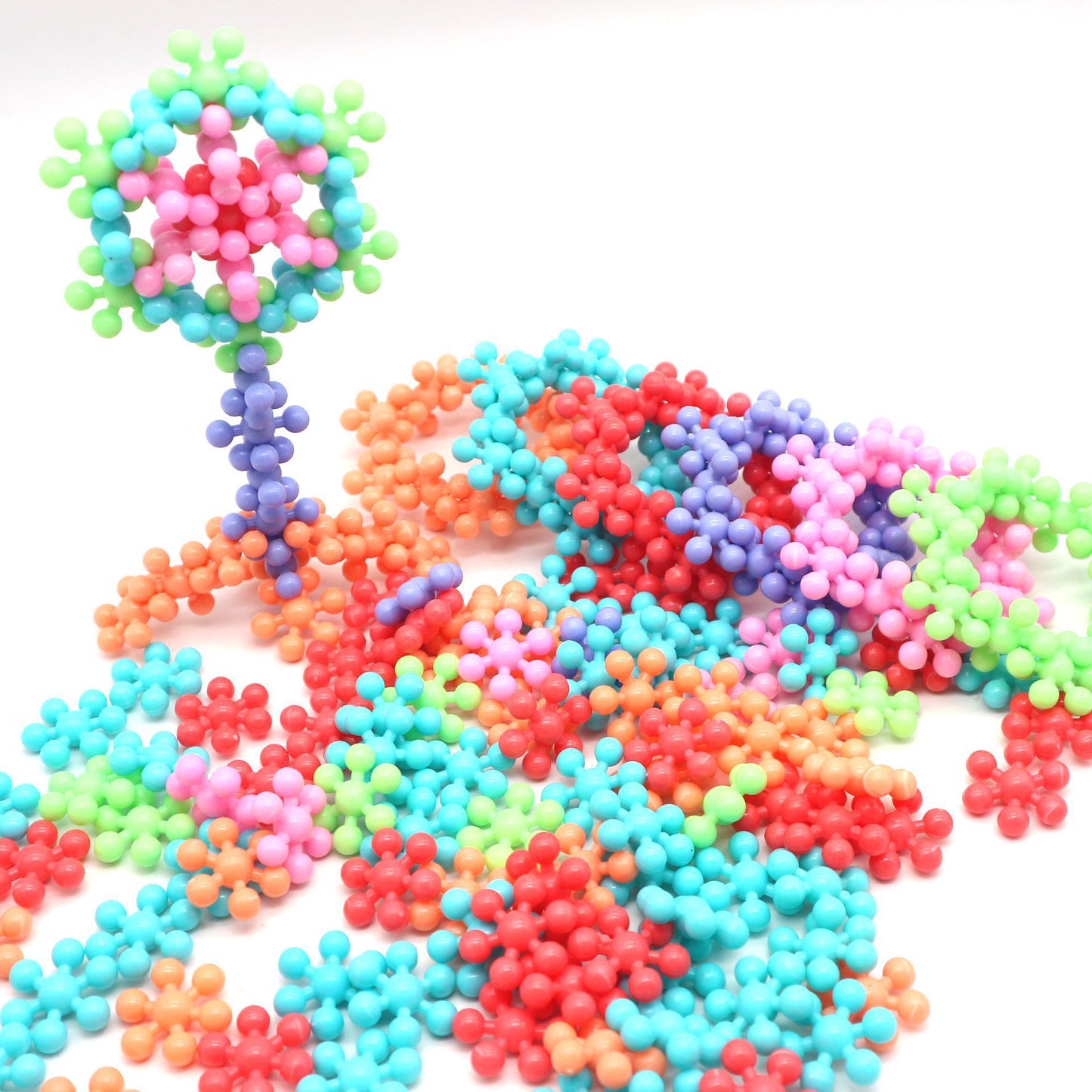 Creative DIY Building Blocks 3D Plum Blossom Children's Toys